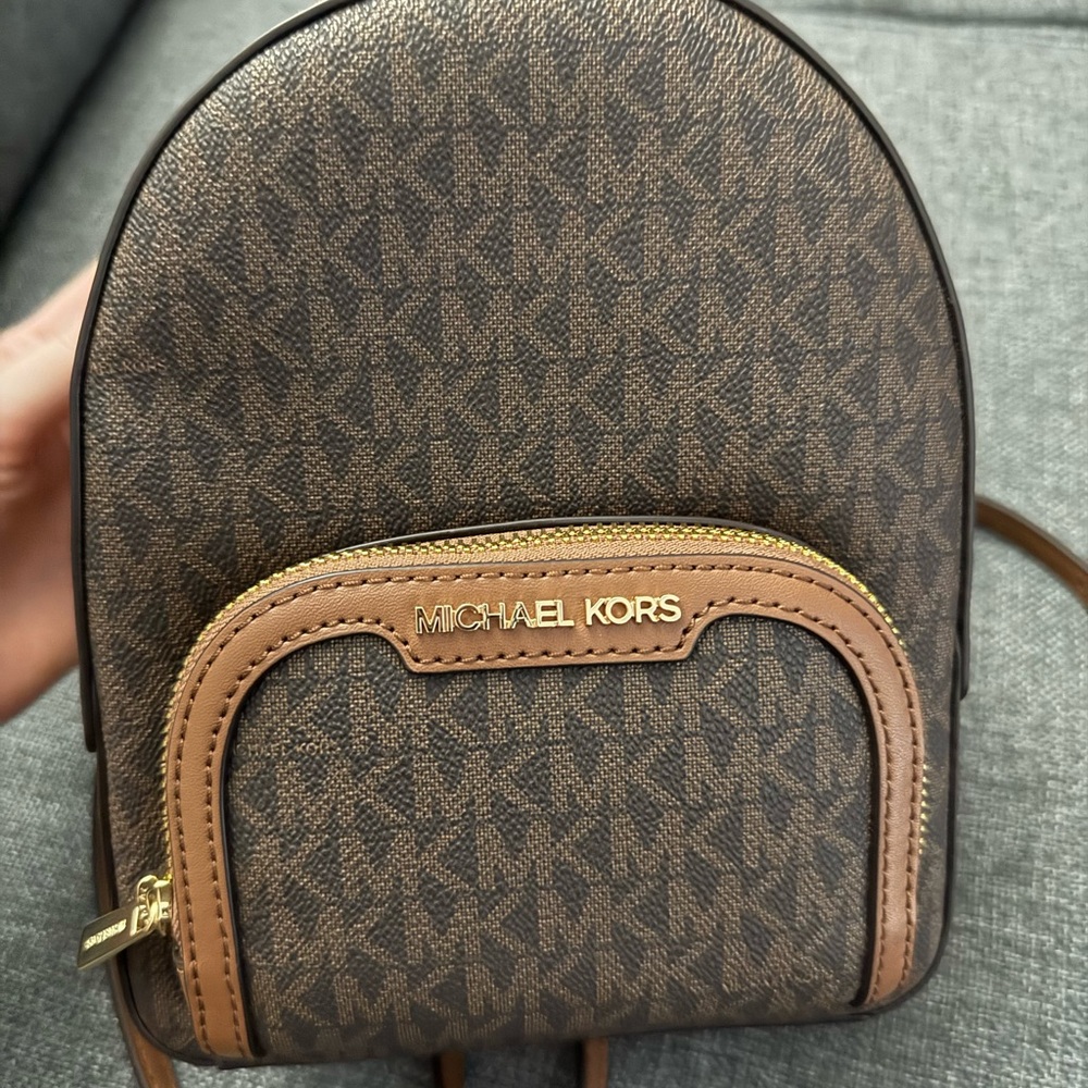 Michael Kors Signature Brown Backpack